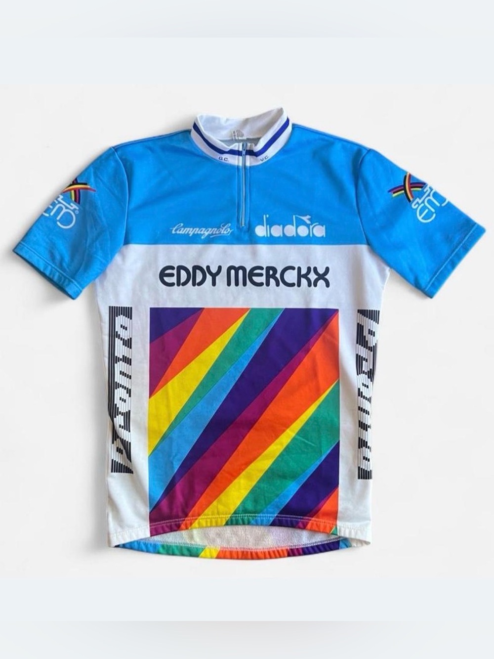 Vintage 1980’s diadora Eddy Merckx 
Pronto GCVC Team Jersey